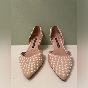 French Connection Kitten Heels with Dots